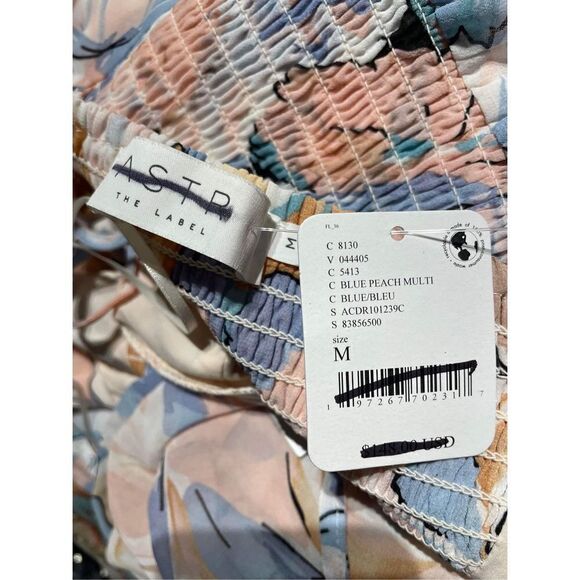 ASTR The Label BRANDY FLORAL CINCHED FRONT CUTOUT MAXI DRESS Size M - Picture 7 of 9